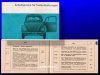 Kleines orig. VW Handbüchlein zum Thema Arbeitspreise für Instandsetzungen, 50 Seiten, Ausgabe 1968