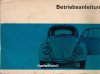 Betriebsanleitung und Wartungskarte VW 1300 A, VW 1300, VW 1500 Limousine und Cabriolet Ausgabe Aug 1966-01