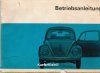 Betriebsanleitung VW 1500, VW 1300, VW 1200 Ausgabe Aug 1969