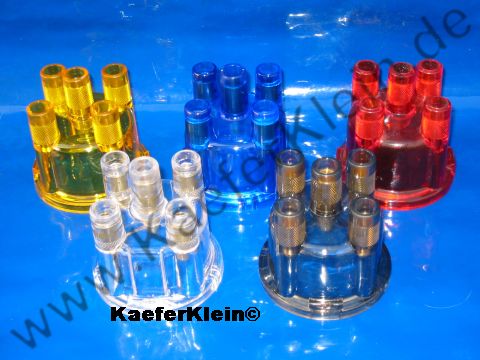 Zündverteilerkappe transparent gelb, NEU