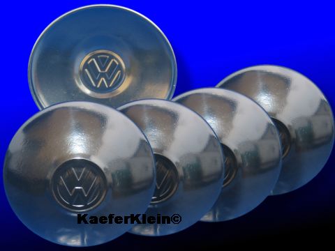 Radkappe, flach, schwarz gepulvert, gebraucht, orig. VW, EINZELSTÜCKE, kein kompletter Satz lieferbar